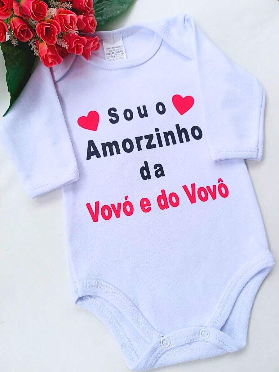 White Long Sleeve Baby Bodysuit With Colorful Phrases - trắng - Xem 1