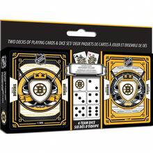 Masterpieces Boston Bruins Playing Cards Dice Set 2-Pack NHL  Style Gaming Cards - Multicolor - View 1