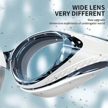 1 pezzo Occhialini da nuoto antifog ad alta definizione, design alla moda e cool per sport acquatici, accessori da spiaggia, galleggianti da piscina