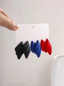 3 Cặp Hoa Tai Đính Đá Hình Giọt Nước Hình Con Muỗi Dễ Thương Bằng Acrylic, Thích Hợp Cho Phụ Nữ Đeo Hàng Ngày Và Làm Quà Tặng - Màu 1 - Xem 15