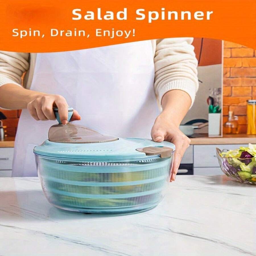 Salad Spinner, Lettuce Spinner With Double Drainage Holes, Salad Dryer
