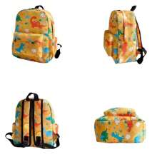 Customized Personalized Cute Dinosaur Cartoon Travel Backpack, Simple & Fashionable - Royal Blue - View 6