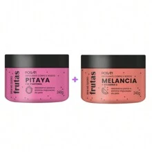Exfoliating Soap Cream Body Moisturizer Bath PORAN Fruit Watermelon Liquid Body And Face Similar To Labotrat - 火龍果+西瓜 - 查看 1