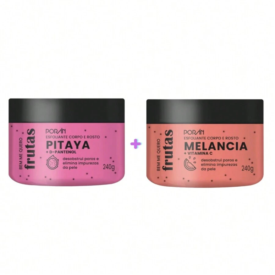 Exfoliating Soap Cream Body Moisturizer Bath PORAN Fruit Watermelon Liquid Body And Face Similar To Labotrat - 火龍果+西瓜 - 查看 1