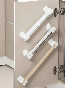 2/4 pezzi set portabuste adesivo e porta pellicola, organizer da parete per cucina per pellicola trasparente e sacchetti dell immondizia, soluzione multifunzionale senza foratura per armadi e frigorifero, salvaspazio per buste di plastica, pellicola e rotoli di carta, organizer versatile per cucina e bagno, porta pellicola e sacchi dell'immondizia senza foratura, adatto per compleanni, inaugurazione casa, Natale