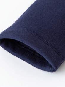 mini bala 年轻女孩高腰弹力裤 2024 冬季新款 - 藍色 - 查看 7