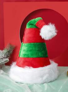 Mũ ông già Noel Giáng sinh, Mũ ông già Noel lông ngắn sang trọng cho người lớn và trẻ em, Trang trí tiệc - Nhiều màu - Xem 13