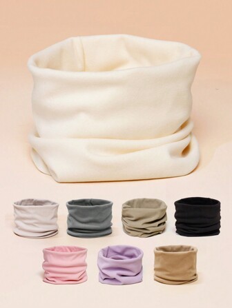 1-częściowy, solidny ocieplacz na szyję dla dzieci i maluchów, dziecięcy szalik na szyję, zimowa ochronna osłona twarzy, miękki, narciarski ocieplacz na szyję dla chłopców i dziewcząt na zimną pogodę