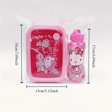 Sanrio 1pc / Sanrio Cartoon Bento Box Set With Matching Water Bottle - Cute, Leakproof Lunch Container For School, Work, And Travel ,Kitchen,Christmas Gift Mug Suitable For Camping And Back-To-School Travel Back To School Gift For Girls Boy