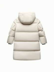 mini bala Heat-Retaining Protective Down Jacket For Boys, Girls, And Families Thick Winter Collection - White - View 5