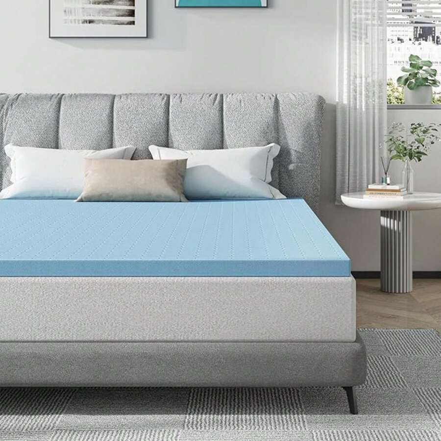 Maxzzz 2 Inch Memory Foam Mattress Topper Soft Cooling GelInfused