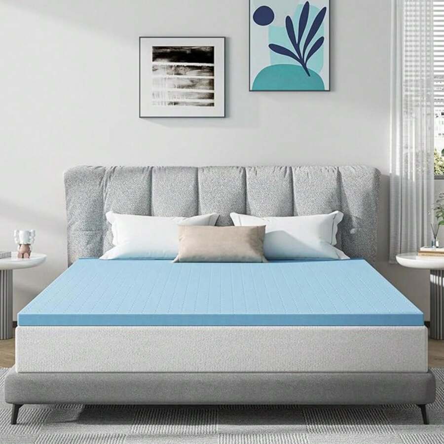 Maxzzz 2 Inch Memory Foam Mattress Topper Soft Cooling GelInfused