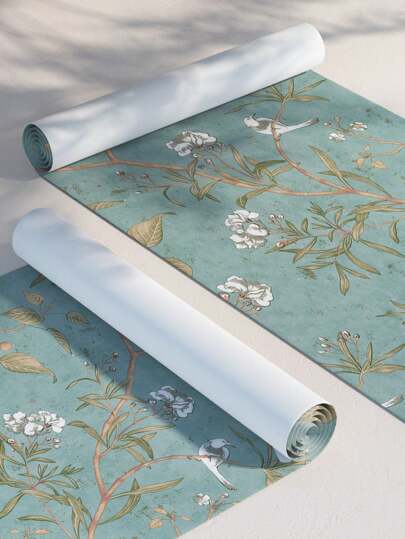 44.5*100cm Peel Stick Wallpaper Roll Vinyl Material ative Self Adhesive Home Bohemian Vintage Bloemen Pattern Bedroom, Living Room, Kitchen, Bureau