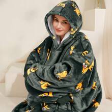 Narecte Oversized Blanket Hoodie Blanket For Women,Wearable Blanket Adult Giant Hoodie Cozy Sweatshirt Kawaii Stuff,Birthday Gifts For Women, For Sister,Teen Girl Gifts - German Shepherd - View 5