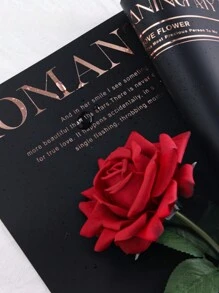 Valentinstag Gold Folie minimalistisches Blumen Geschenkpapier, wasserfestes Kraftpapier mit englischem Buchstaben Blumenmuster für Blumenstrauß Verpackung, Schulanfang, Valentinstag