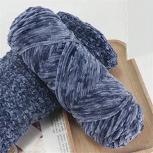 Pacote com 1 fio de poliéster chenille, 100 g cada, fio grosso para tricô de crochê em cores sortidas para artesanato, chapéus, cobertores, cachecóis - fio de lã macio e grosso para projetos de crochê para iniciantes e adultos - Multicolorido - Ver 19