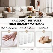 Sectional Sofa Couches For Living Room, U Shaped Modular Sectional Sofa, Convertible Sofa Bed 6 Seats Sectional Sleeper Sofa Comfy Couch With Adjustable Backrest - Beige - View 4