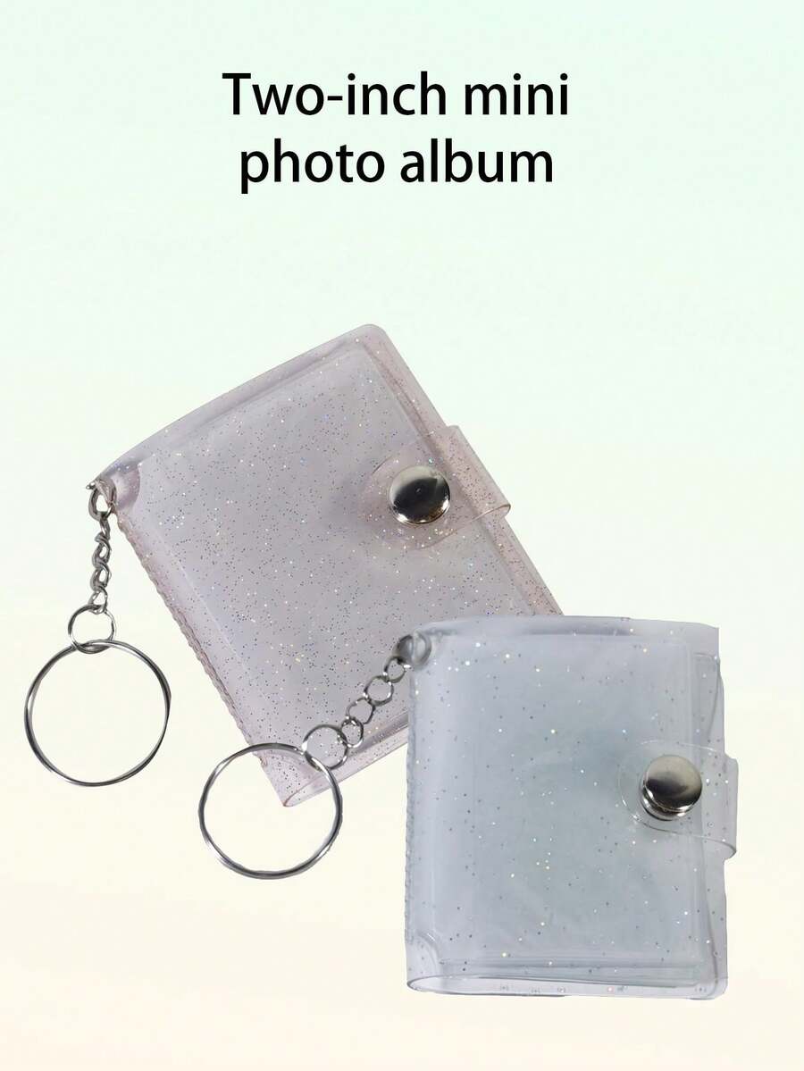 2Inch Glitter Photo Album, Can Store Photos And Cards, Christmas Small