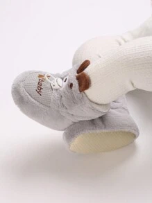 Infant & Toddler Cartoon Boots, Warm Winter Soft Bottom Baby Walker Shoes