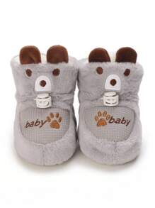 Infant & Toddler Cartoon Boots, Warm Winter Soft Bottom Baby Walker Shoes
