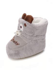 Infant & Toddler Cartoon Boots, Warm Winter Soft Bottom Baby Walker Shoes