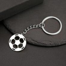 Móc khóa bóng đá tùy chỉnh Áo bóng đá Số Móc khóa khắc nam Móc khóa bằng thép không gỉ vàng Quà tặng tốt nghiệp cho bạn trai - Nhiều màu - Xem 4