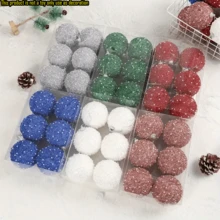 Bộ 12 quả bóng trang trí Giáng sinh sáng bóng, đồ trang trí treo ngày lễ nhiều màu, thích hợp để trang trí tiệc Giáng sinh, đồ trang trí cây thông Noel bằng nhựa chống vỡ, đồ trang trí nhà cửa và phòng ngủ - Nhiều màu - Xem 4