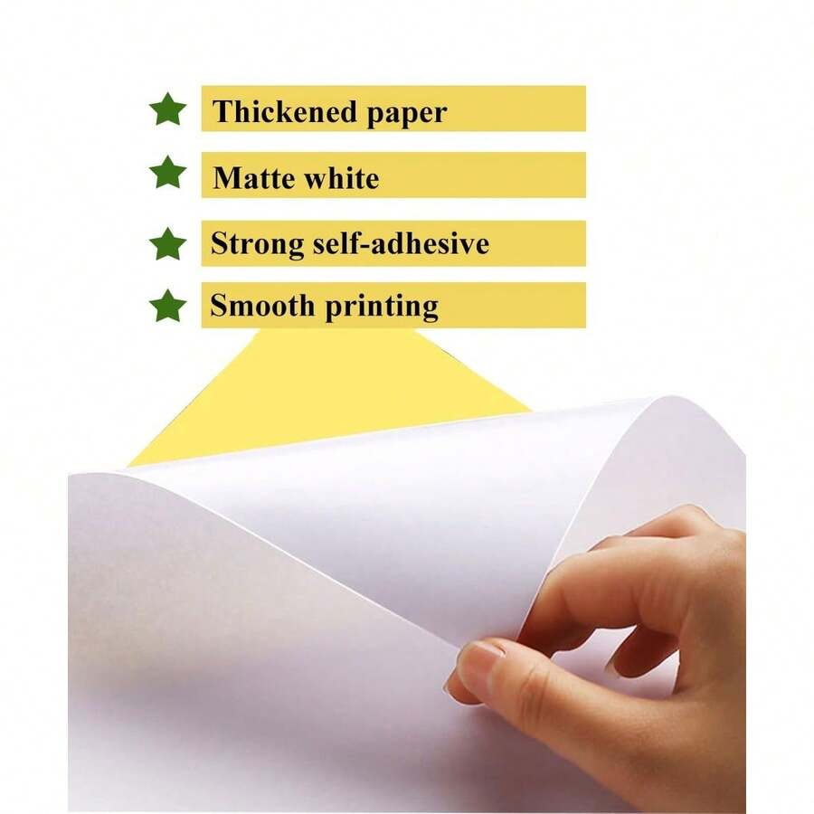 50/100/150/200 Sheets Of Sticker PaperWhite Matte Printable Sticker