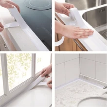 Waterproof PVC Sealant Tape For Kitchen/Bathroom/Bathtub - 1 miếng Xám 3M x 2CM - Xem 4