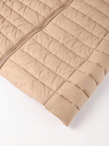 Giolshon Women's Casual Hooded Jacket, With Pockets, Thickened Design, Lightweight And Breathable, Suitable For Daily Wear, Autumn/Winter - Apricot - View 11