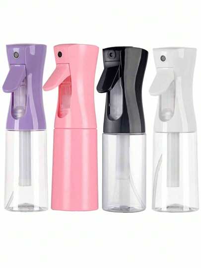 1 pieza Botella de rociado continuo de 200ml, botella de rociado esencial para el hogar para limpieza, nebulización para peinar el cabello, plantas, perfume y talla grande