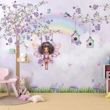 Lilac  Garden Wallpaper With Black Fairy - Nhiều màu - Xem 1