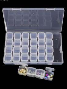 1pc 72-Slot Jewelry Drawer Organizer Box, Clear Plastic Storage Box For Nail Art Tools, Jewelry, Crafts, Suitable For Travel, Desktop, Women Jewelry Organizer, 3-Tier Drawer Organizer With Dividers - Transparent And Space-Saving Multifunctional Plastic Storage Box For Rings, Earrings, Necklaces Holiday, Bags For Woman, Jewelry Box, Jewelry Organizer, Jewellery Box - Multicolor - View 8