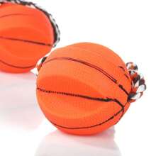 1 cor aleatória, treinamento de entretenimento divertido, brinquedo interativo para amantes de cães e mães de cães, brinquedo de mastigação resistente à mastigação, brinquedo de dentição em forma de basquete