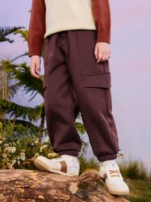 mini bala Pantalones casuales gruesos para niños y niñas - Nueva colección de invierno 2024