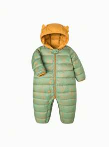 mini bala Winter Jacket Boys' And Girls' Duck Three-Proof Lightweight One-Piece Snowsuit