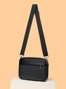 Bolso de hombro casual a cuadros para hombre, nueva bolsa cruzada coreana, bolsa cuadrada pequeña y a la moda, marca de mochila pequeña, regalo de Navidad y Halloween, bolso lateral, bolso Hobo, bolso de cadera, bolso negro, artículos esenciales para vacaciones, bolso de bandolera para camping, bolso de vuelta al colegio, bolso de vacaciones, bolso cruzado, útiles escolares de primavera, bolso de bandolera con estampado, bolso pequeño, cartera