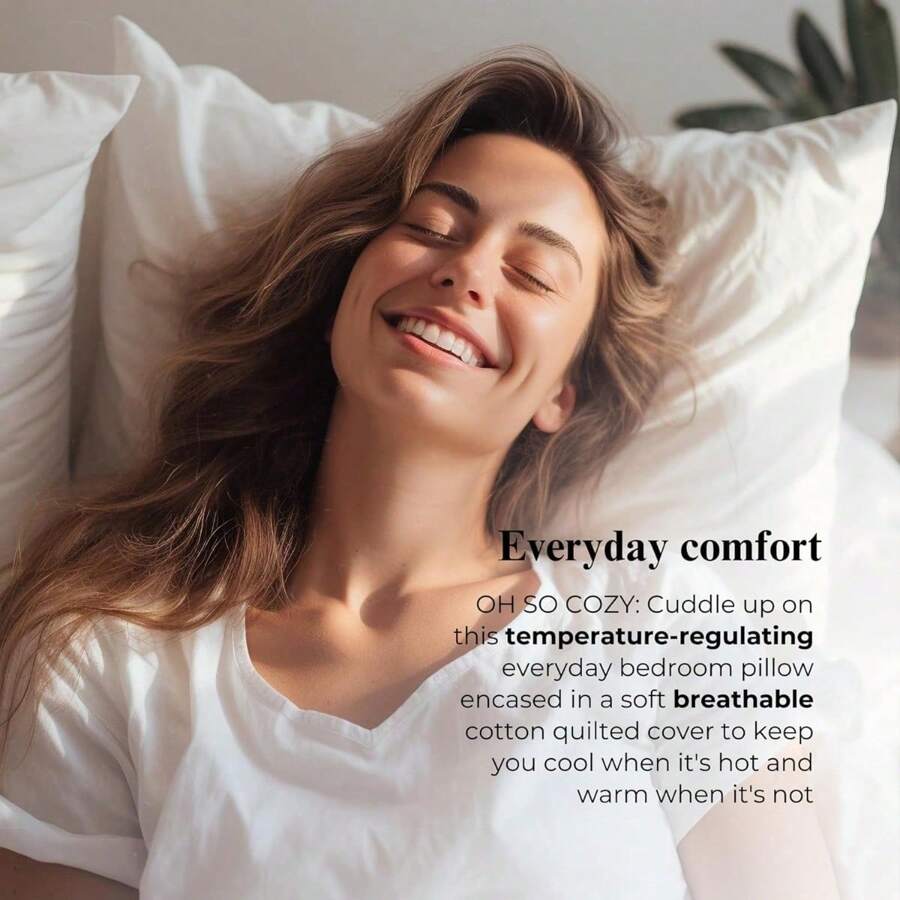 Organic Cotton Pillow With Organic Cotton Cover (Standard Size