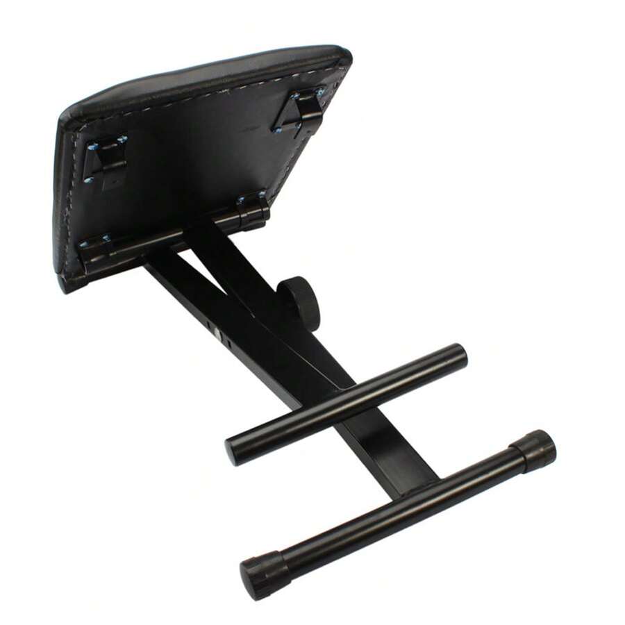 Liftable And Foldable Black Electronic Piano Stool, Adjustable Folding
