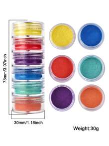 6 Colors/Set Pearlescent Powder Pigment Mica Mineral Powder For DIY Epoxy Resin Molds Dye Making Jewelry Making Resin Coloring