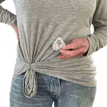 1 件女士黑色/白色衬衫紧扣，多功能造型夹，适用于 T 恤、腰带和衬衫 - 多功能时尚配饰