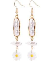 1 chiếc Vòng cổ ngọc trai giả bất đối xứng cao cấp hợp thời trang có mắt xích, phù hợp để làm trang sức hàng ngày cho phụ nữ - Nhiều màu - Xem 4