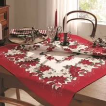 Athenas Dohler Square Christmas Tablecloth 78cm X 78cm - Print 104 - tiêu chuẩn - Xem 2