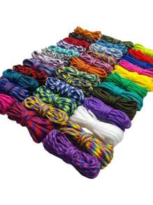36pcs 3m Length Umbrella Cord For DIY Weaving, Outdoor Emergency Rope, 7-Core Umbrella Rope, Binding Rope
