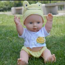 1 件 12 英寸/30 厘米逼真软橡胶婴儿娃娃，儿童娃娃，带衣服套装，时尚娃娃，生日礼物，儿童安慰和伴侣 - 兒童娃娃 - 查看 13