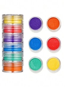 6 Colors/Set Pearlescent Powder Pigment Mica Mineral Powder For DIY Epoxy Resin Molds Dye Making Jewelry Making Resin Coloring