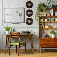 Pizarra Blanca Magnética With Bandeja Y Marco De Aluminum Incluye Dos Imanes - 50x70cm - 查看 5