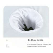 LXIANGN 80x200CM水晶绒美容院床单带孔天鹅绒冬季加厚按摩理疗床罩单 - 查看 3