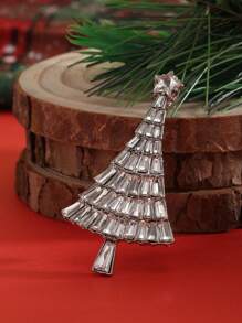 1 件 2024 圣诞节新款水钻镶嵌合金圣诞树胸针 - 聖誕樹 - 查看 9