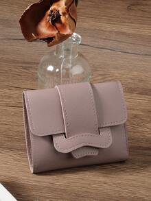 黑色小钱包口袋钱包小钱包双折超薄女士钱包轻便便携信用卡钥匙包短款钱包可爱现代时尚生日礼物圣诞周年纪念女士女孩女士商务周年纪念圣诞节情人节生日礼物礼物情侣女士女孩女士女士包学校用品宿舍返校 - 紫丁香色 - 查看 6